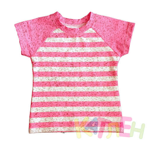 Футболка меланж-реглан - Футболки оптом