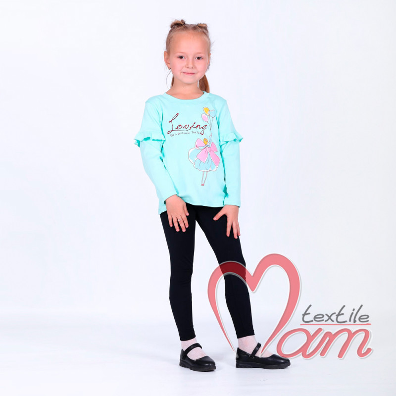 Лонгслив для девочки -  оптом