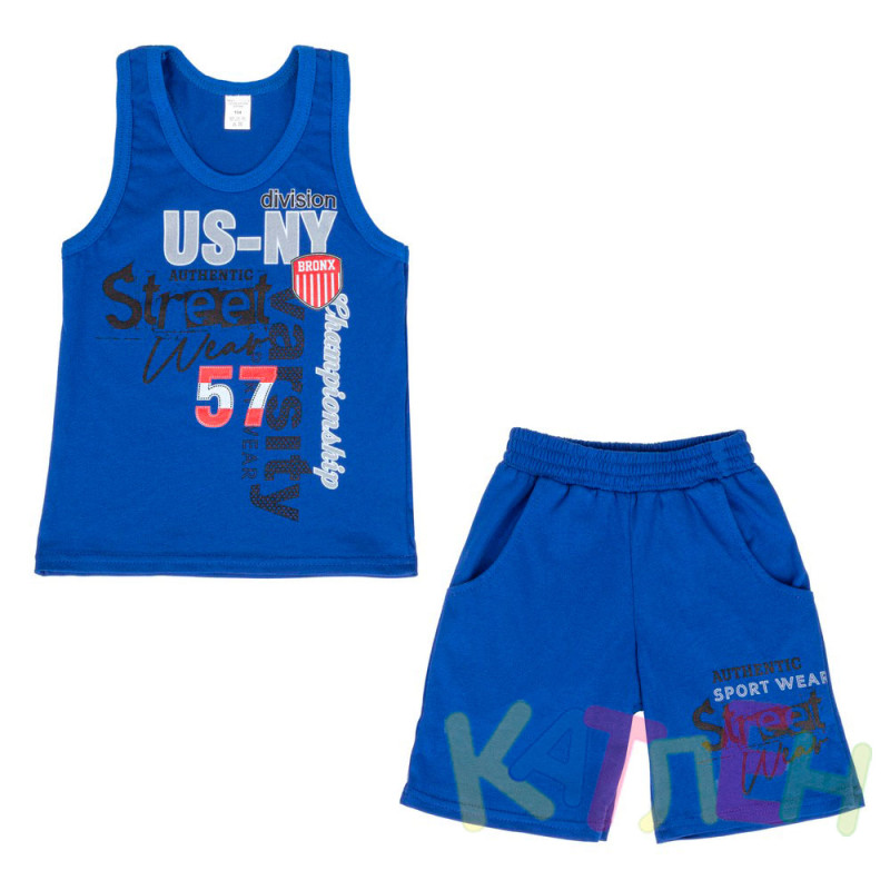 Костюм М-58 синий -  оптом