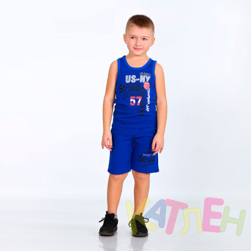 Костюм М-58 синий -  оптом